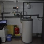 Detalles de instalación depósito de ACS y de inercia para la caldera de pellets okofen 15kw