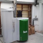 Instalación de caldera de biomasa (Pellets) okofen de 10 kw de potencia en la provincia de Navarra